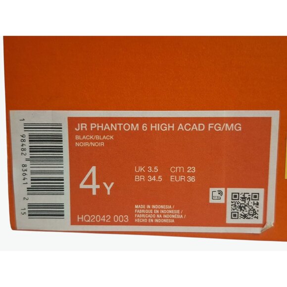 Nike Kid's Phantom 6 Academy High FG/MG Cleats Soccer Size 4Y HQ2042-003 - Picture 2 of 7